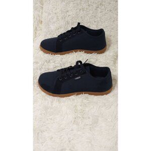 Navy Blue Tober Canvas Sneakers With Rubber Sole Sz 9